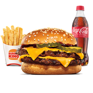 Menú Doble Cheeseburger Bbq Grande
