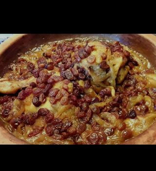 Tajín De Pollo Con Pasas