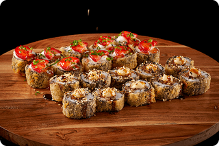 Combinado 10 Hot de Salmão + 10 Hot de Gambas