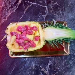 Cubetti di manzo all'ananas 300g