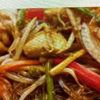 110. Spaghetti con pollo