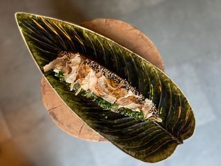 Berenjena asada estilo asiático