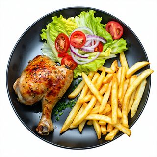 Muslo de pollo al horno