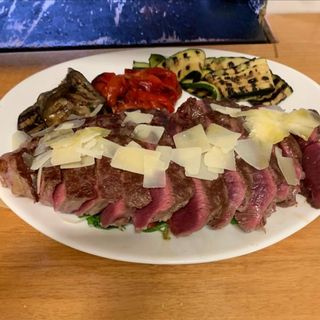 Tagliata rucola, Pachino, grana