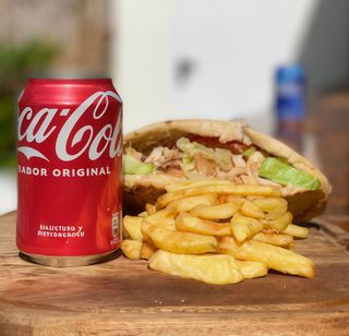 Menú gyros de pollo