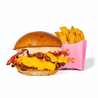 COMBO | Miso Bacon Beef Burger, Fries Crispers 130g