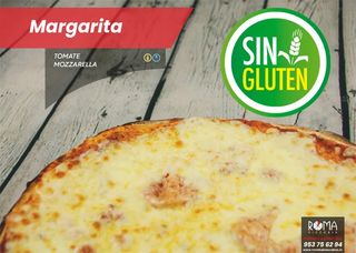 Pizza Margarita Sin Gluten