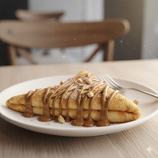 Crepe de dulce de leche
