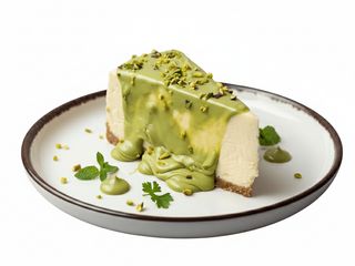 Sernik z ricottą z mleka bawolego i pistacjami