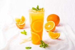 Orange - fresh fruit tea