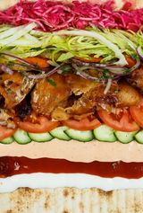 Німецька шаурма з куркою в лаваші (430г)