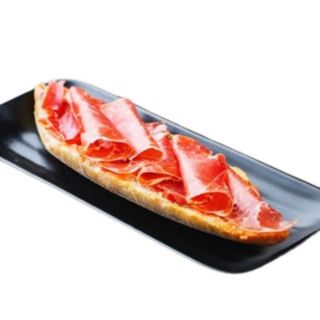 Tosta De Jamón Ibérico Queso Y Orégano