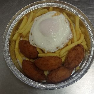 Croquetas con patatas y huevo
