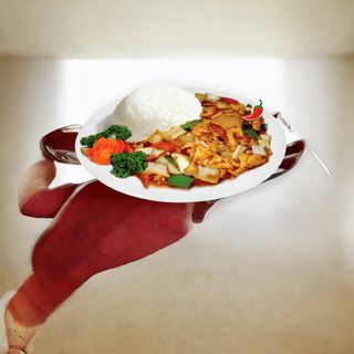 Vită sichuan cu orez