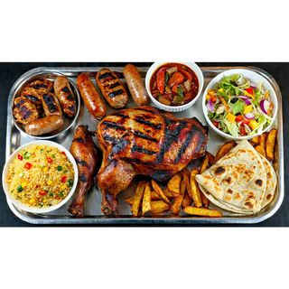 Silver Platter Served For 3