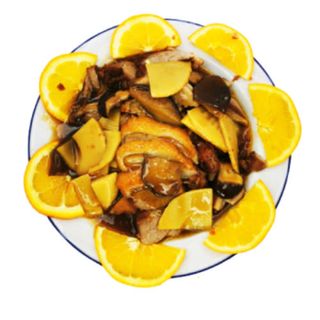 Pato Con Bambú Y Setas Chinas