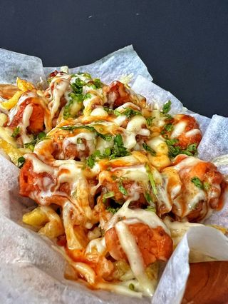 Shredded Crusty Chicken Loaded Fries