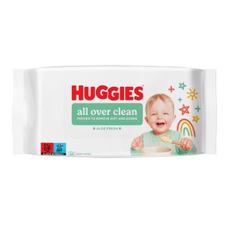 Серветки вологі Huggies Over Clean дитячі (56шт)