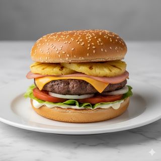 Hamburguesa hawaiana