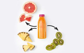 Фреш ананас, грейпфрут, ківі (500мл)