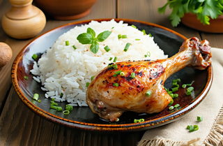 Пилешко бутче с ориз