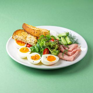 Авторский завтрак с ветчиной