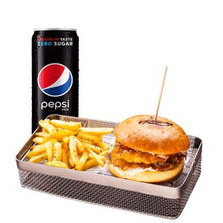 Smash burger "The Outsider"  + Pepsi Max 033l