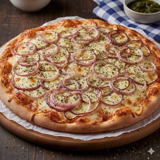 Pizza De Jamón Y Morrones (Entera)