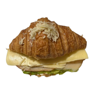 Croissant with Smoked Turkey Cheese