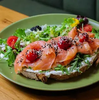 Tosta de Salmão Fumado