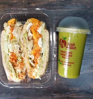 Veggie Sandwich + Detox Juice 300ml