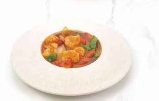 158 gamberi saltati con salsa piccante