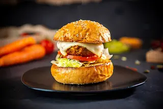 Mini vegetarian burger