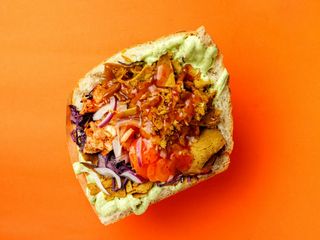 Kebsik Kimchi w bułce