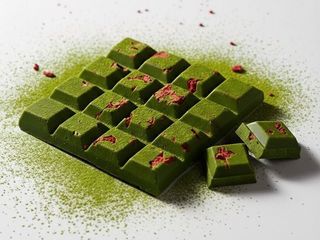 Czekolada rzemieślnicza z matchą i maliną