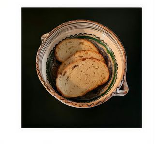 Pâine bătută cu cartofi - 3 felii