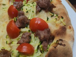 Zucchine e salsiccia al trancio - 2 pezzi