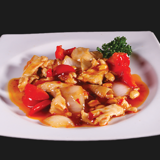 Pollo in salsa piccante