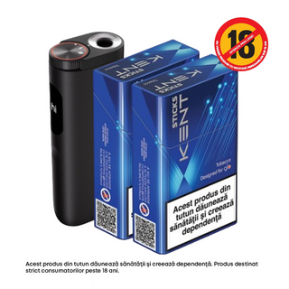 Starter Kit glo™ Hyper PRO Obsidian Black + Kent designed for glo Tobacco