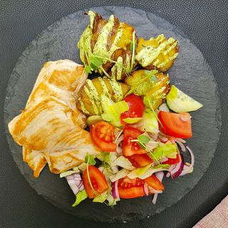 Piept de pui la plita