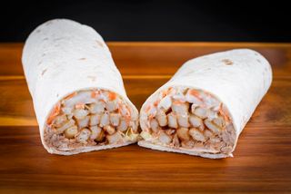  Wrap pulled chicken