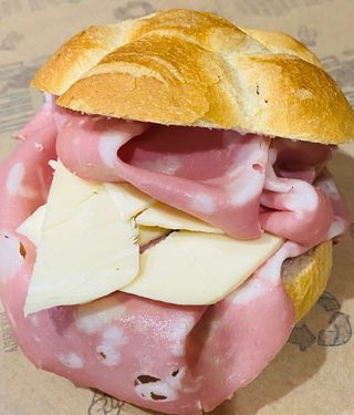 Rosetta classica, mortadella (Parmella) e provolone stravecchio
