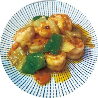 75. Langostinos Salteado