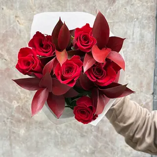 Media Docena De Rosas Rojas