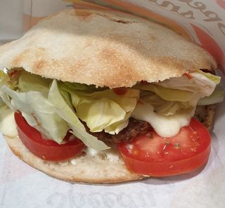 Panino con hamburger