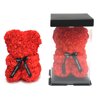 OSO  ROJO DE FOAM TAMAÑO PEQUEÑO