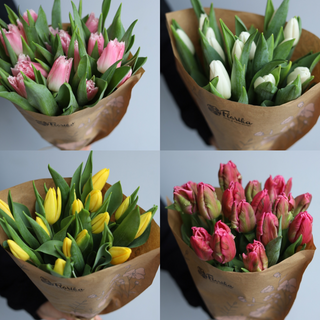 Bukiet z 15 tulipanów w dowolnym kolorze