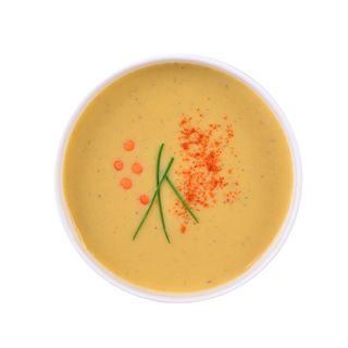 Supă cremă de linte roșie