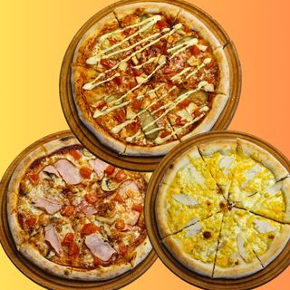 Піци: Тудей + Бургер + Курка в сирі стандарт