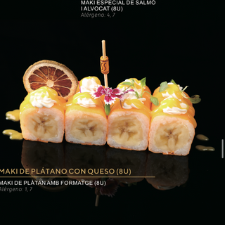 105-Maki De Plátano Con Queso (8 Uds.)